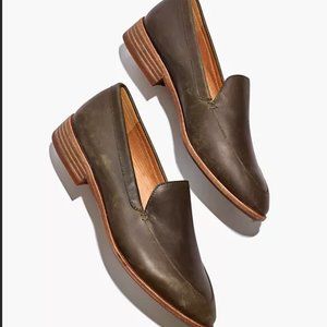 Madewell Frances Loafer Olive Green Size 9.5